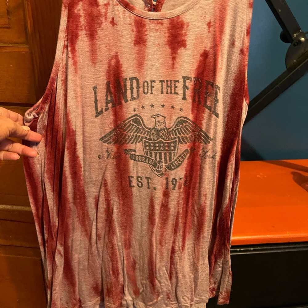 Tye-dyed tank top